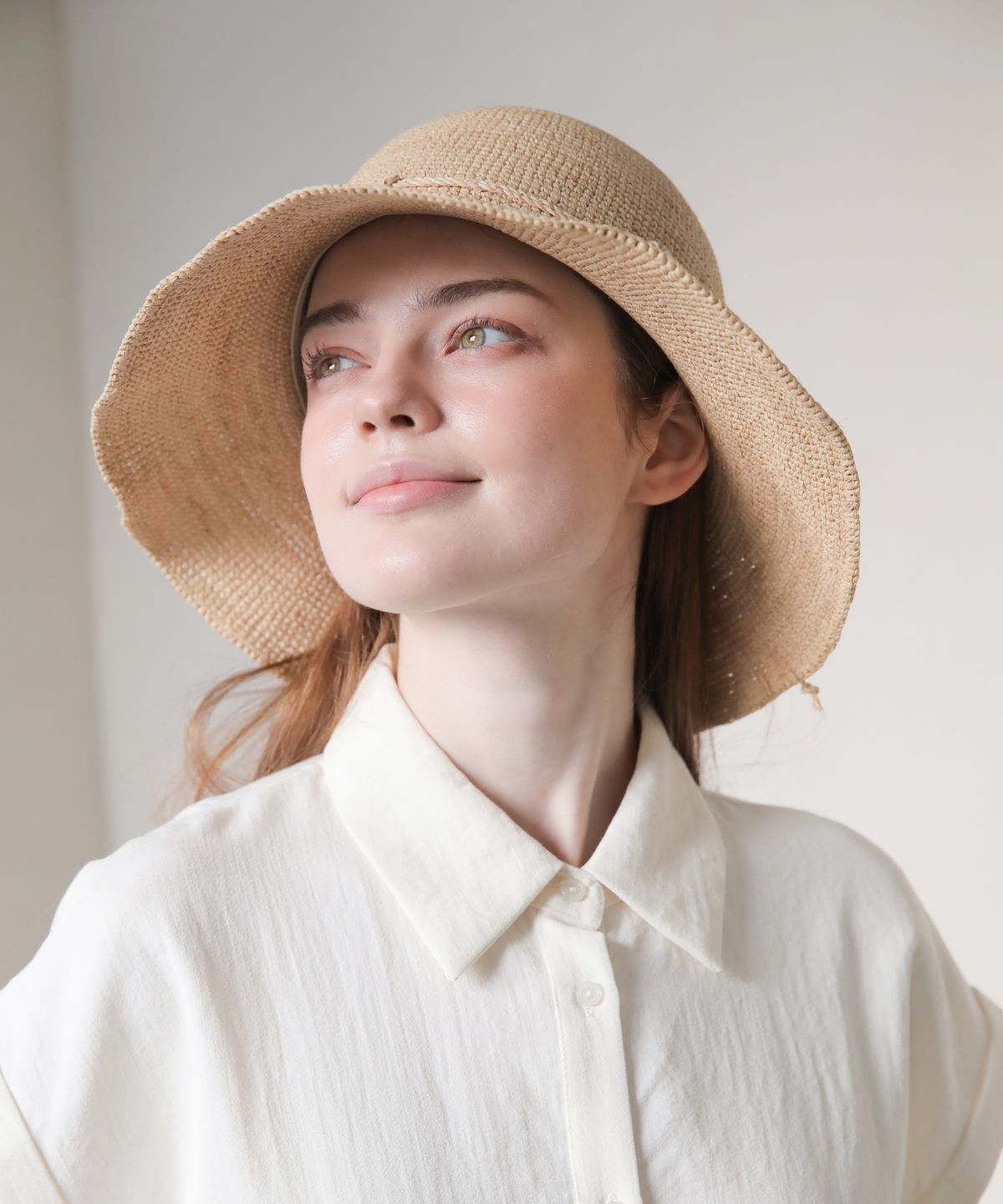 썬글레이드(SUNGLADE) 라피아햇 팔마 크로쉐 썬햇 여성 자외선차단 여름모자