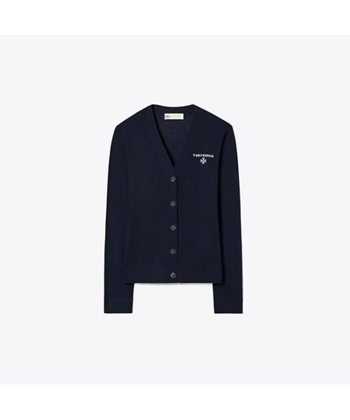 토리버치(TORYBURCH) 시몬 울 가디건 - 네이비