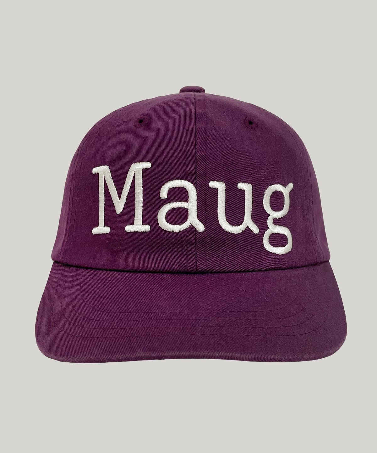 마우그(MAUG) 번 워싱 와이드 볼캡 퍼플