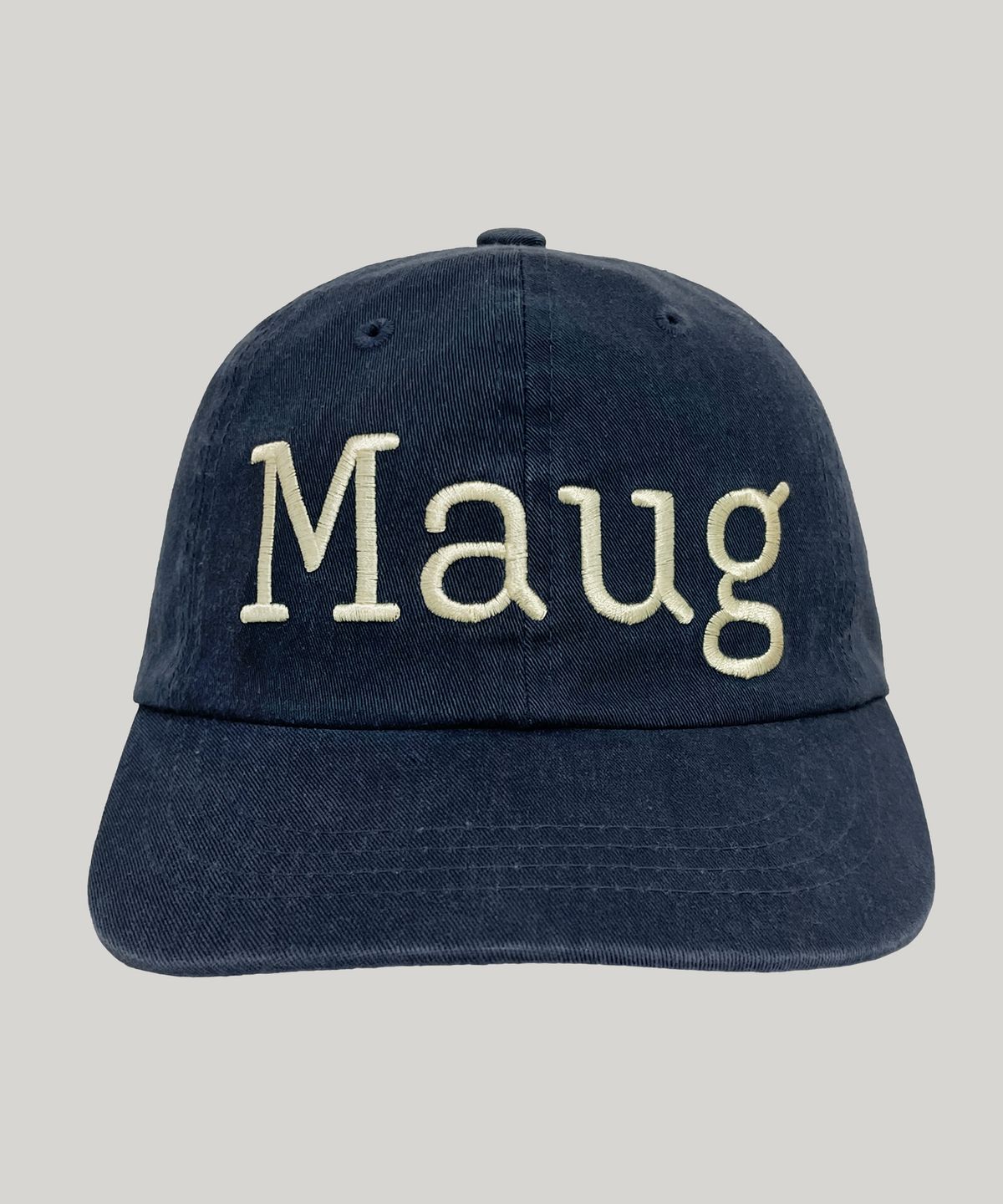 마우그(MAUG) 번 워싱 와이드 볼캡 네이비