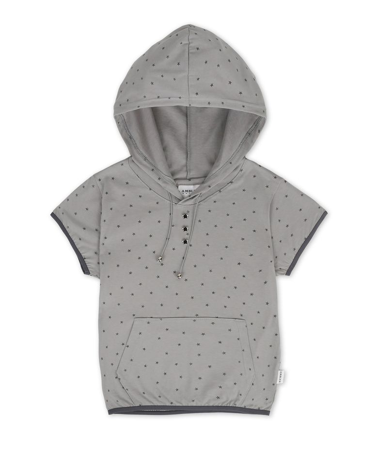 Star Cotton Hoodie 반팔 후드 티셔츠 ACR704 (멜란지)