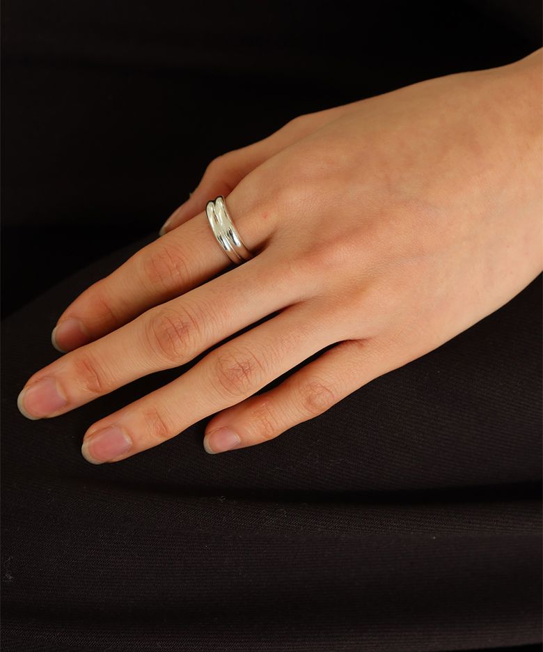 Dual bridge ring_silver