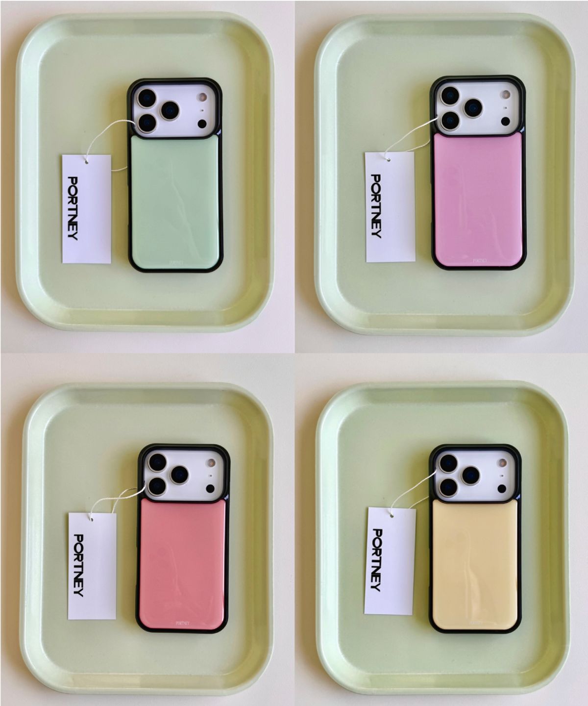 포트니(PORTNEY) [+맥세이프][+갤럭시]sorbet epoxy case_black frame