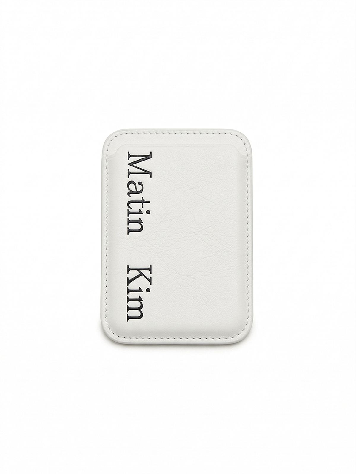 마뗑킴(MATIN KIM) MATIN MAGNETIC CARD WALLET IN IVORY