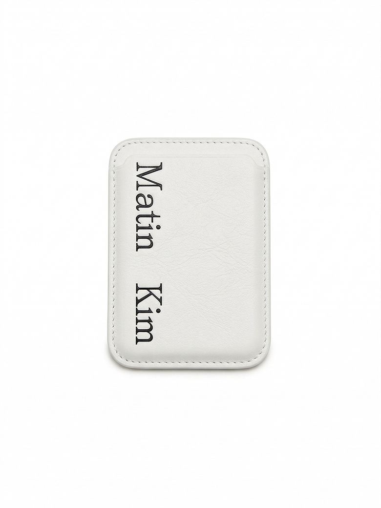 MATIN MAGNETIC CARD WALLET IN IVORY