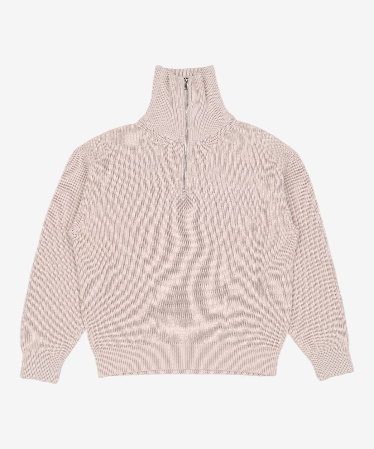 키뮤어(KIIMUIR) (22FW)(5 COLOR) 코튼 워셔블 하프 반집업 니트 M