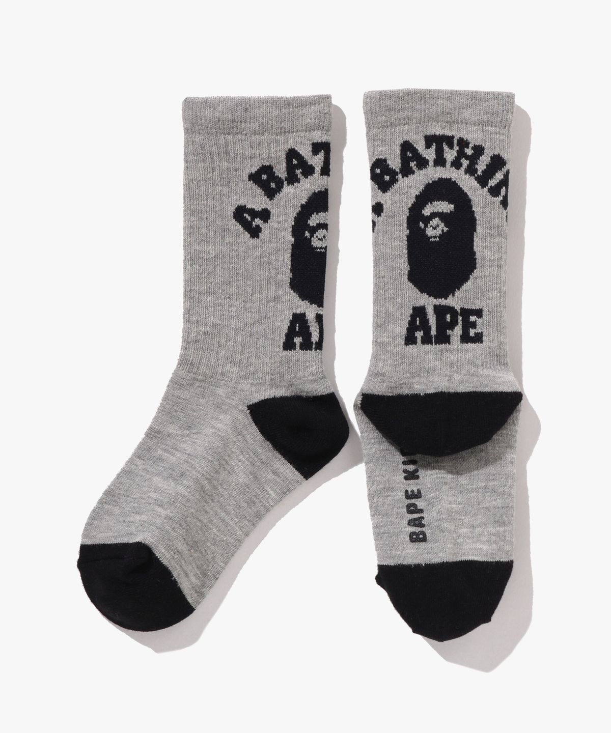 베이프 키즈(BAPE KIDS) 콜리지 립 삭스(Kids) GRAY