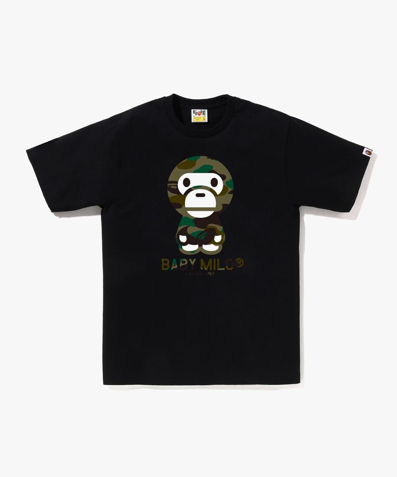퍼스트 카모 베이비 마일로 티셔츠(M) BLACK/GREEN