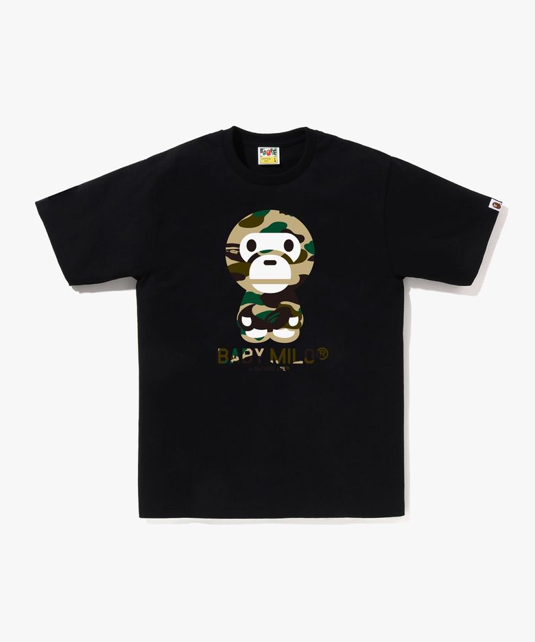 퍼스트 카모 베이비 마일로 티셔츠(M) BLACK/YELLOW