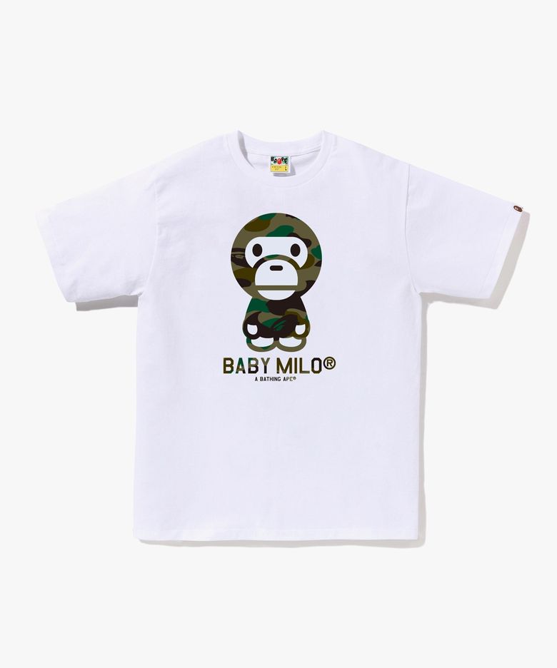 퍼스트 카모 베이비 마일로 티셔츠(M) WHITE/GREEN