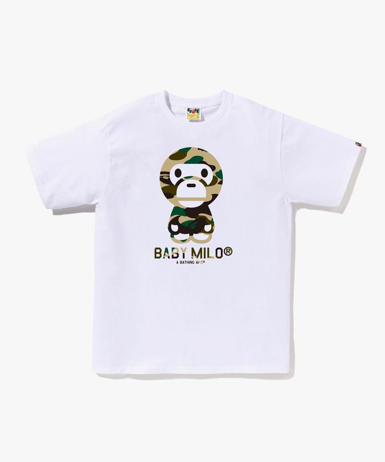퍼스트 카모 베이비 마일로 티셔츠(M) WHITE/YELLOW