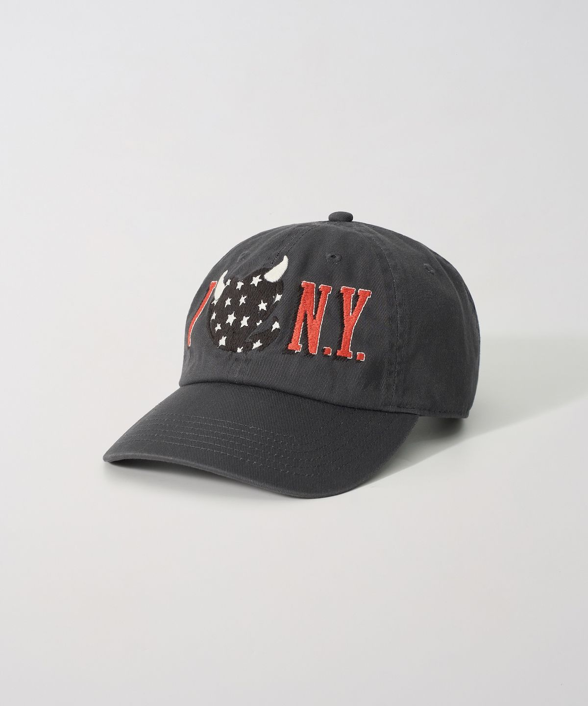 가먼츠팹(GARMENTS FAB) Washed I Love N.Y. Ball Cap (CHARCOAL)