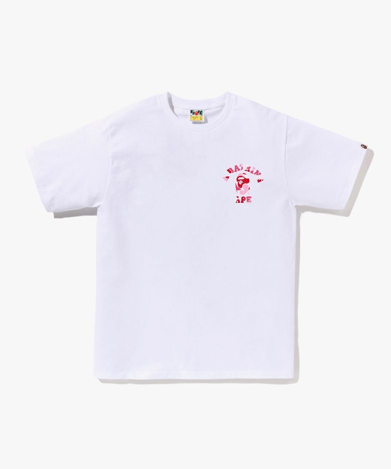 ABC 카모 콜리지 ATS 티셔츠(M) WHITE/PINK