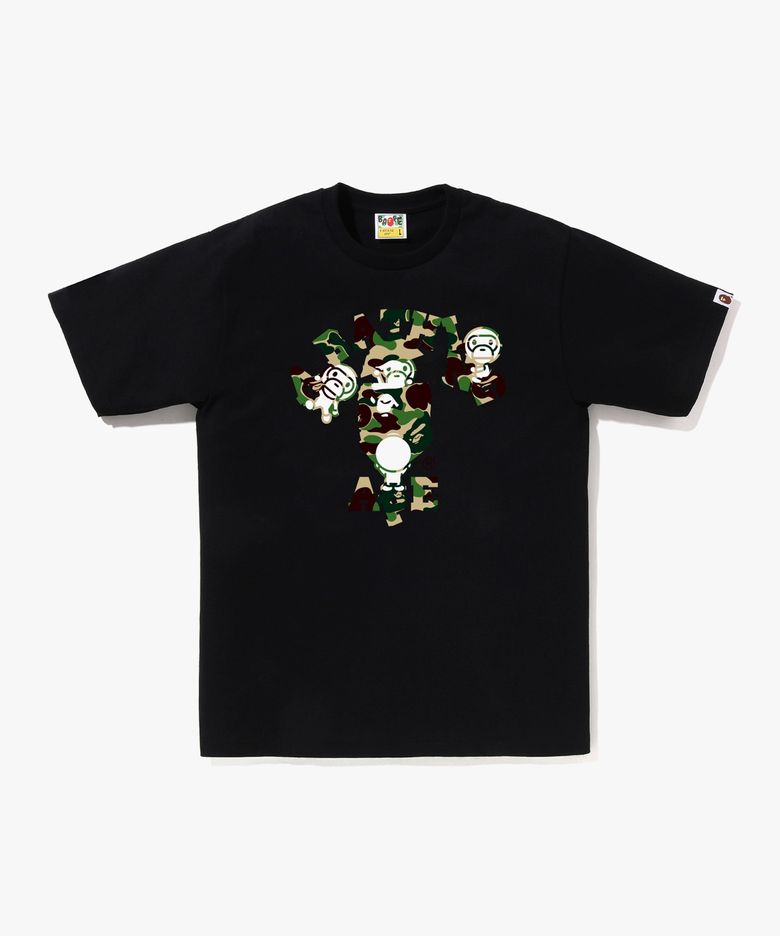 ABC 카모 콜리지 마일로 티셔츠(M) BLACK/GREEN