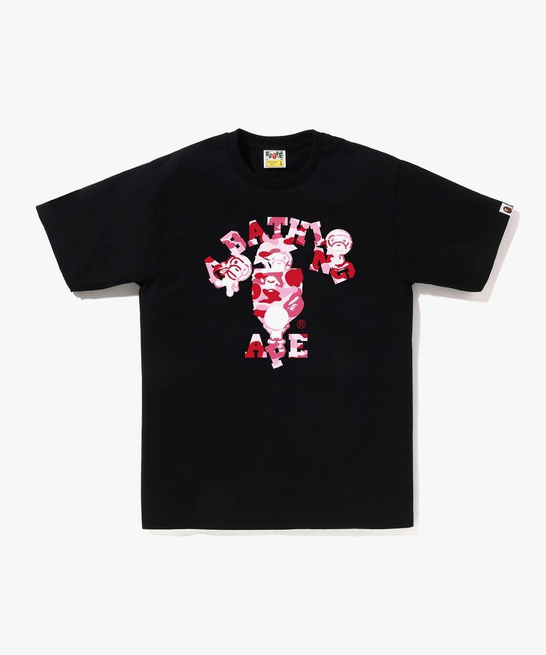 ABC 카모 콜리지 마일로 티셔츠(M) BLACK/PINK