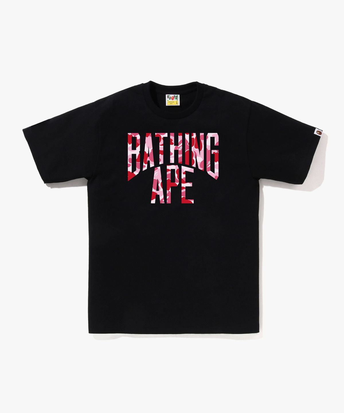 베이프(BAPE) ABC 카모 NYC 로고 티셔츠(M) BLACK/PINK