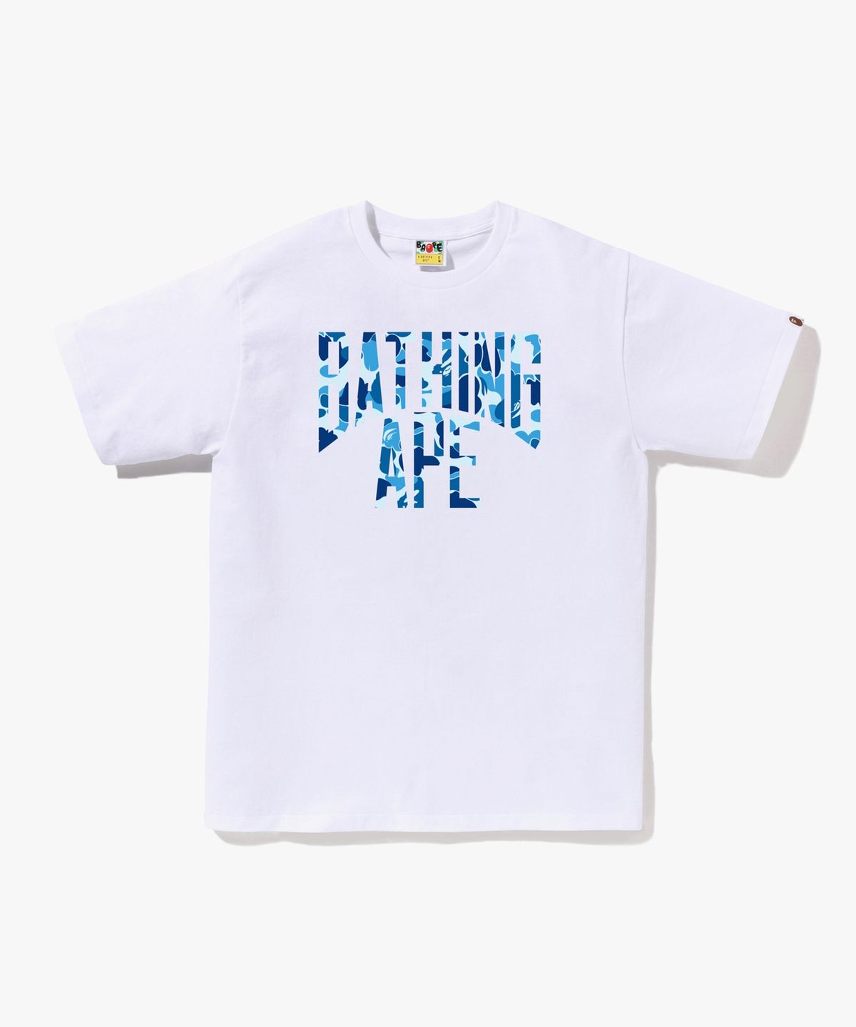 베이프(BAPE) ABC 카모 NYC 로고 티셔츠(M) WHITE/BLUE