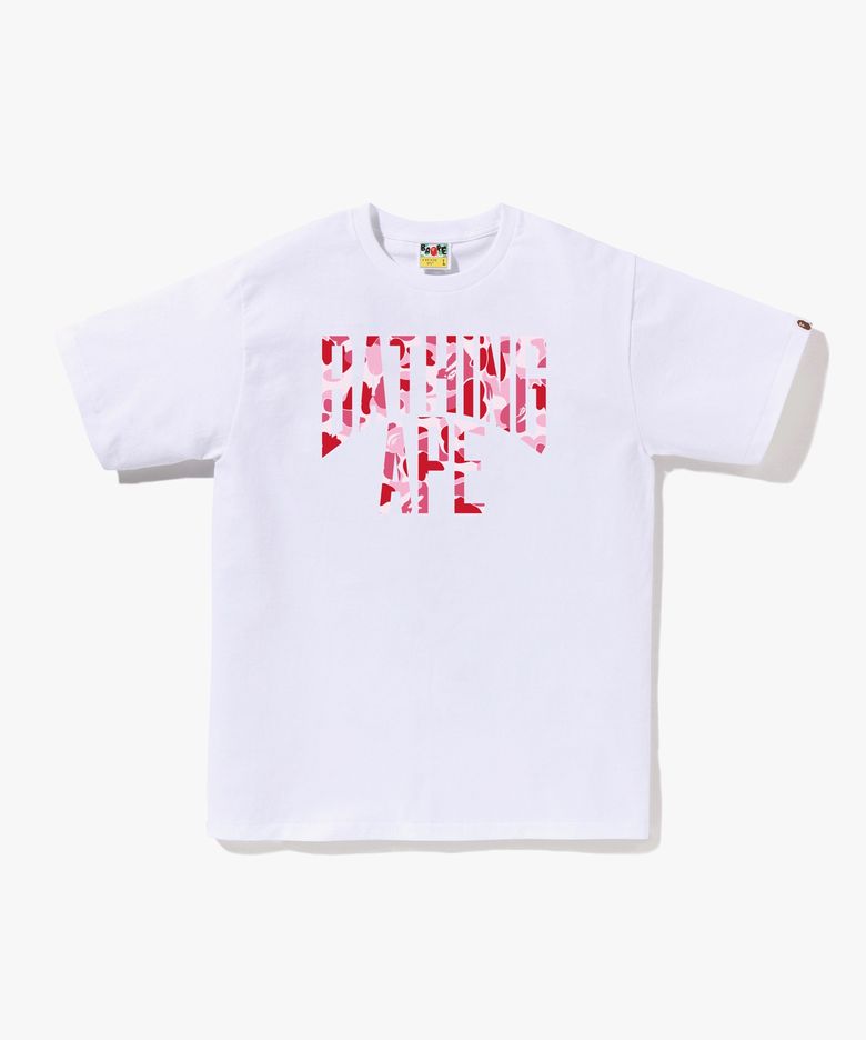 ABC 카모 NYC 로고 티셔츠(M) WHITE/PINK