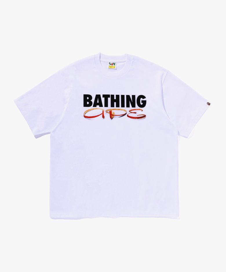 애플 필 BATHING APE 릴렉스드 핏 티셔츠(M) WHITE