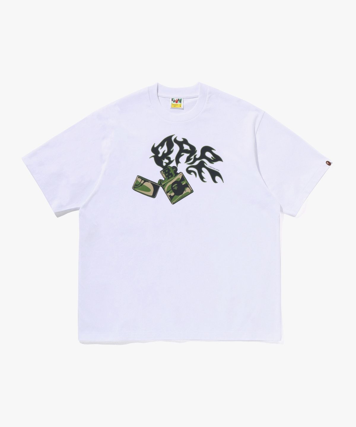 베이프(BAPE) 베이프 라이터 릴렉스트 핏 티셔츠(M) WHITE