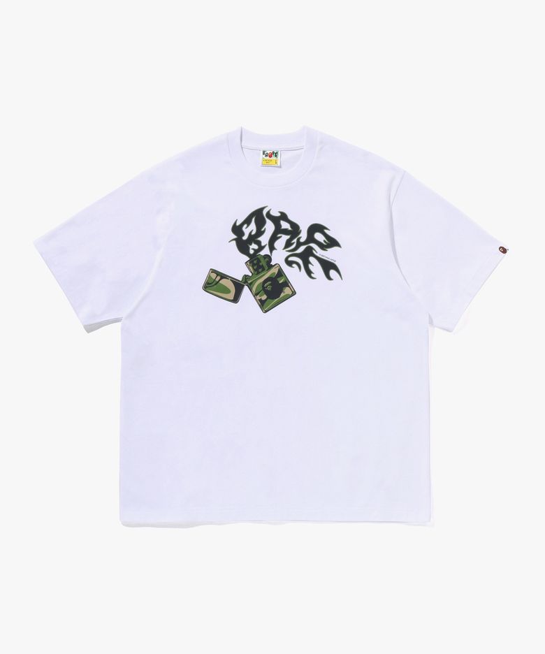 베이프 라이터 릴렉스트 핏 티셔츠(M) WHITE