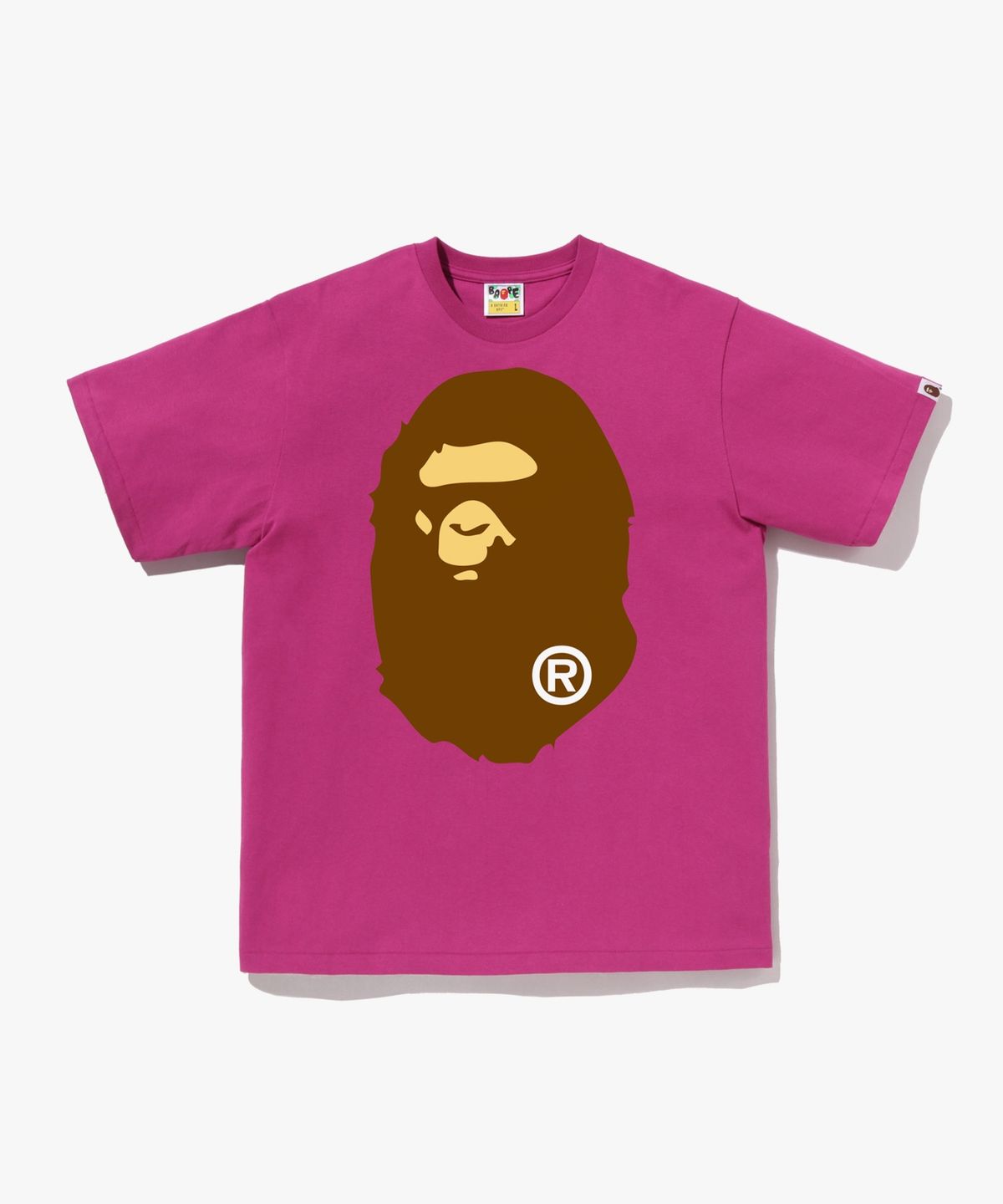 베이프(BAPE) 빅 에이프 헤드 티셔츠(M) PINK
