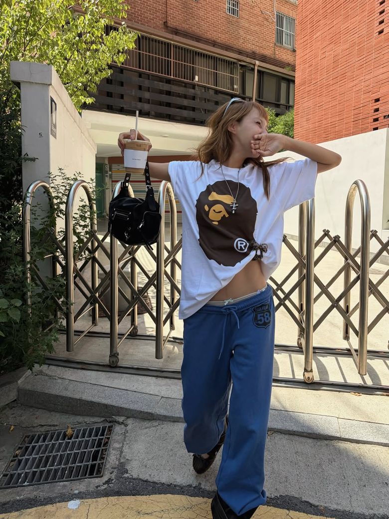 빅 에이프 헤드 티셔츠(M) WHITE