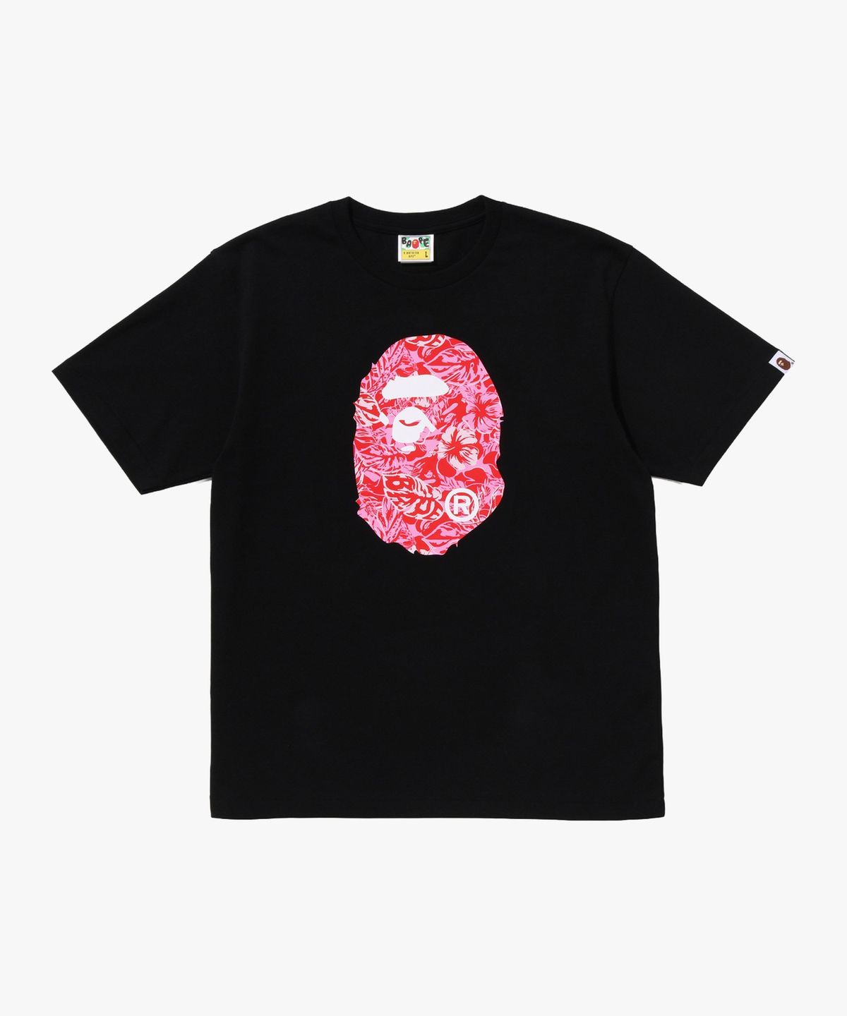베이프(BAPE) 팜 리조트 카모 에이프 헤드 티셔츠(M) BLACK