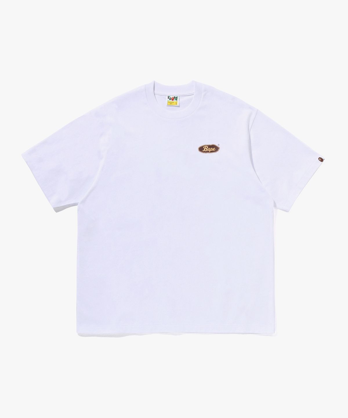 베이프(BAPE) 스케이트보드 베이프 로고 릴렉스드 핏 티셔츠(M) WHITE