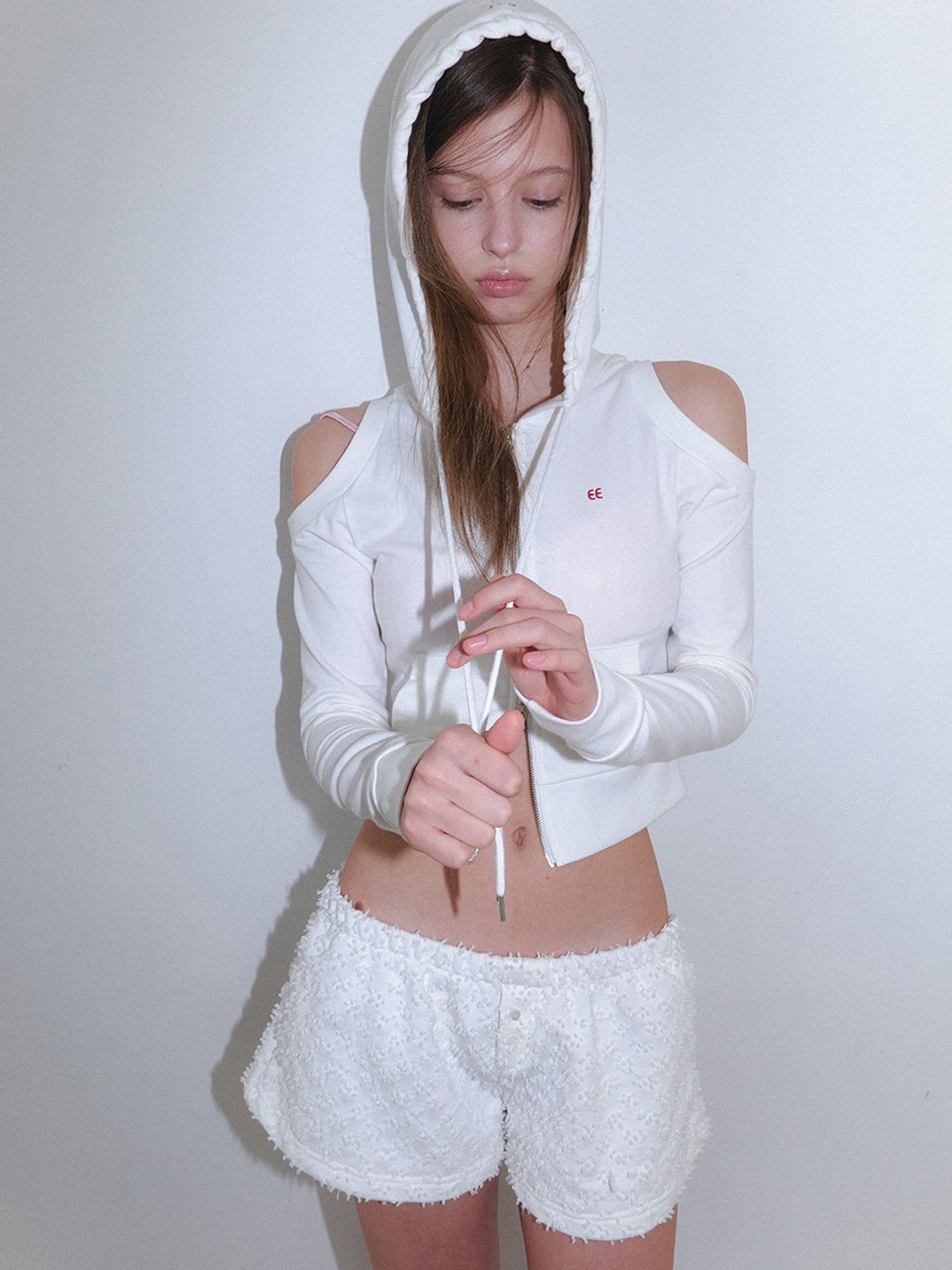 그리트(GREET) 로비안 트임 투웨이 후드집업_Robian Hoodie_Ivory