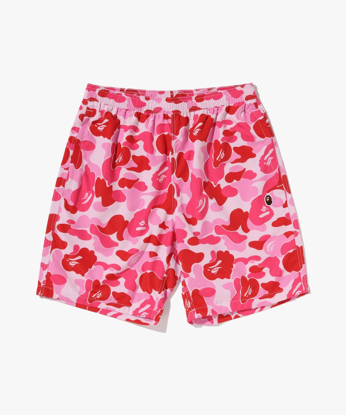 베이프(BAPE) ABC 카모 에이프 헤드 원 포인트 비치 쇼츠(M) PINK