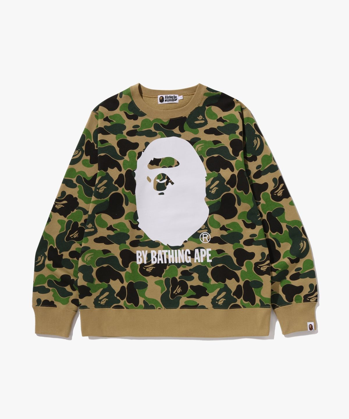 베이프(BAPE) ABC 카모 BY BATHING APE 크루넥 스웨트셔츠(M) GREEN
