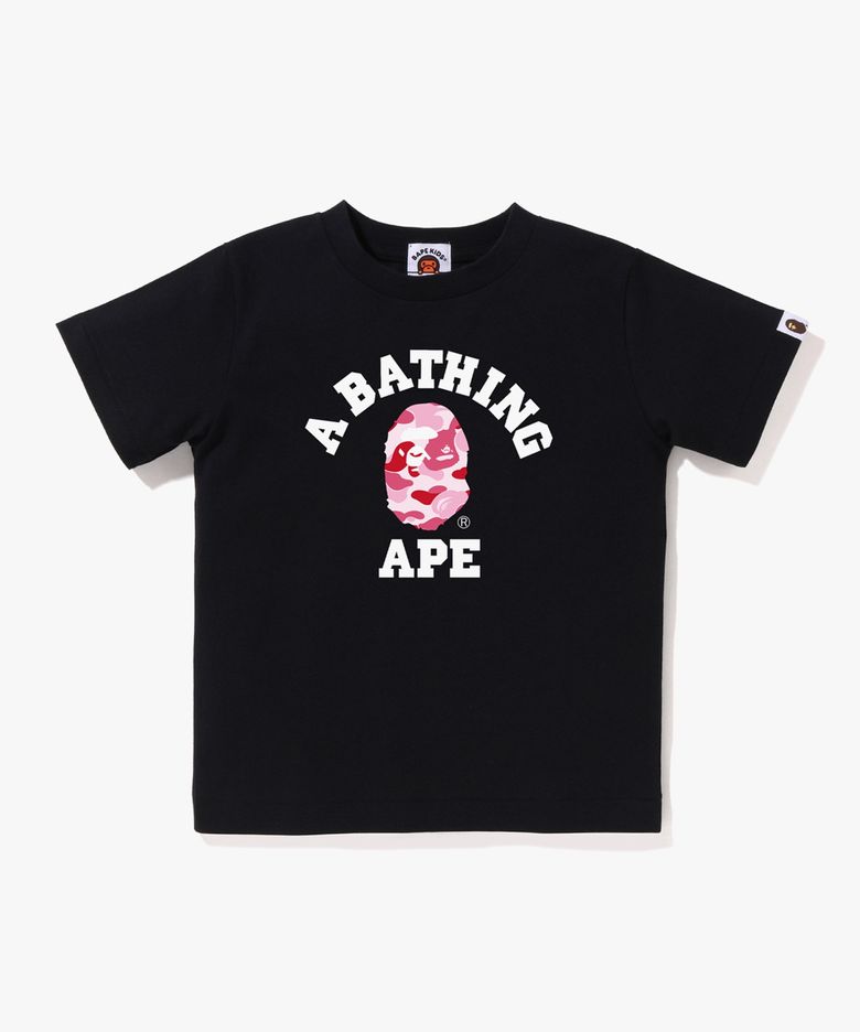 ABC 카모 콜리지 티셔츠(Kids) BLACK/PINK