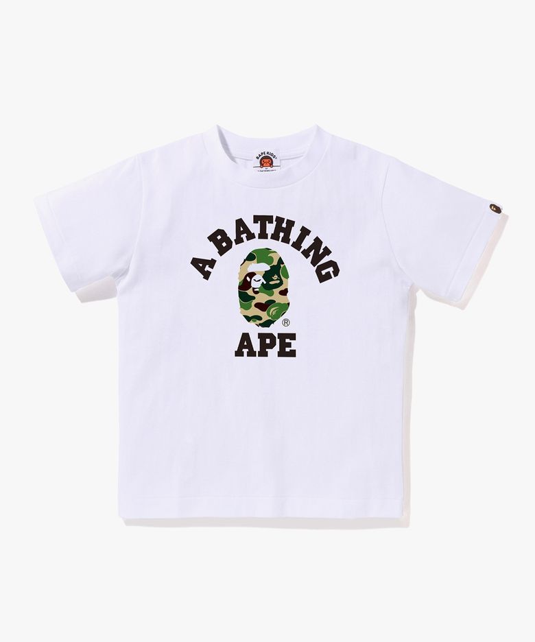 ABC 카모 콜리지 티셔츠(Kids) WHITE/GREEN