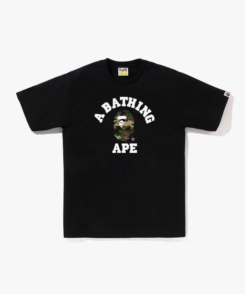 글리치 우드랜드 카모 콜리지 티셔츠(M) BLACK/GREEN