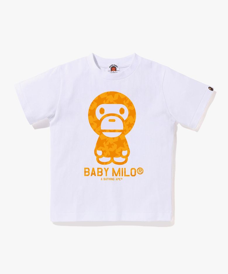 스타 올오버 베이비 마일로 티셔츠(Kids) WHITE/ORANGE