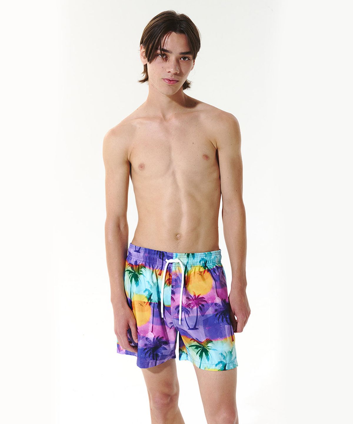 딜라잇풀(DELIGHTPOOL) Sunfade Heat Swim Trunks - Dusk Purple