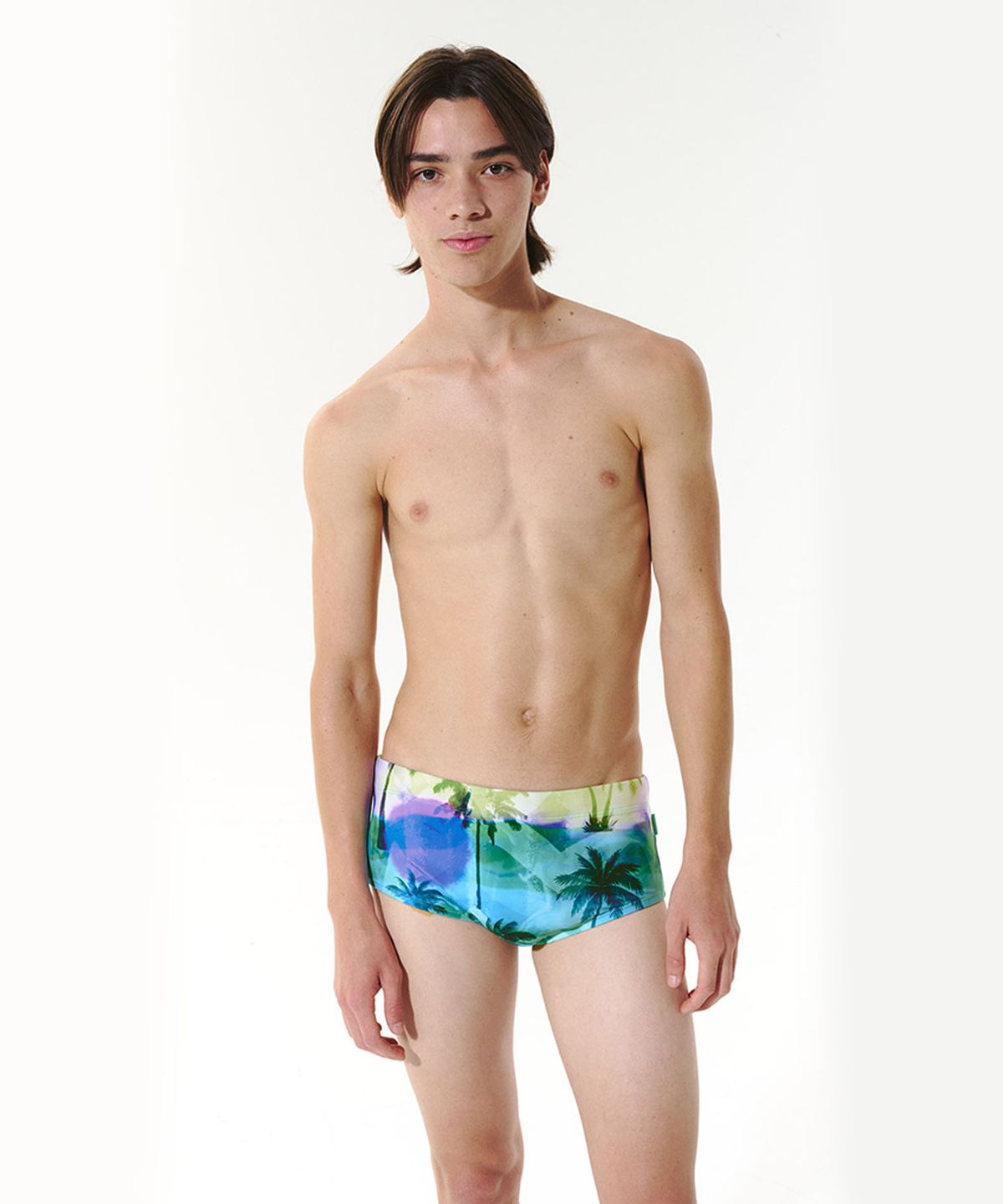 딜라잇풀(DELIGHTPOOL) Sunfade Heat Square Leg Swimsuit - Lagoon Aqua