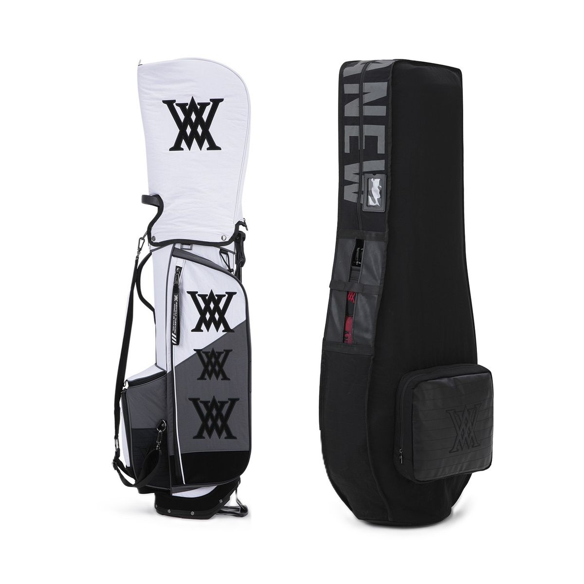 어뉴골프(ANEW GOLF) (ONLINE) NEW OG2 STAND BAG+TRAVEL COVER_WH