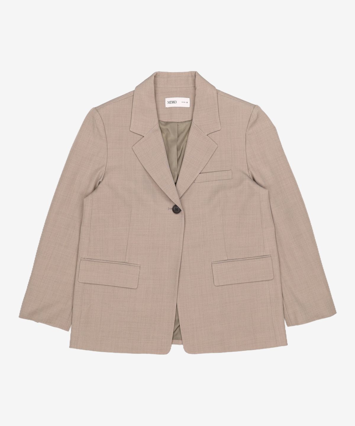 미쏘(MIXXO) 테일러드 원버튼 슬림자켓_MIWJKE303B M