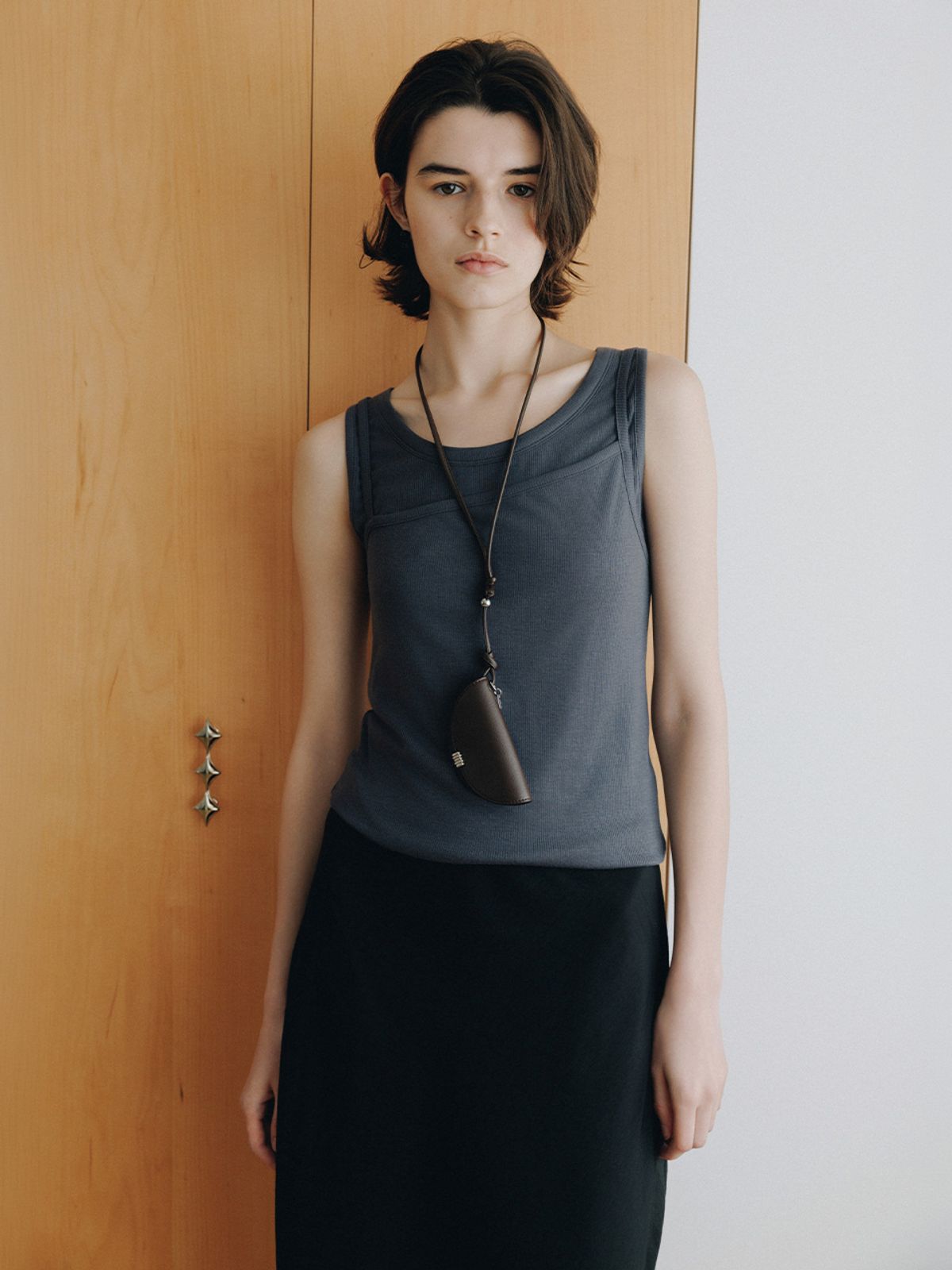 루에브르(LOEUVRE) Layered Sleeveless Jersey Top SW6ME758_2color