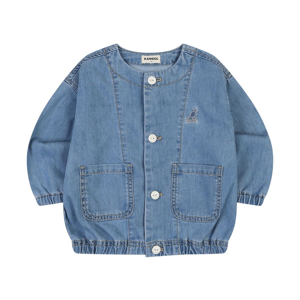 캉골키즈(KANGOL KIDS) [베이비] 쿨 데님 점퍼 SA 0D03 블루