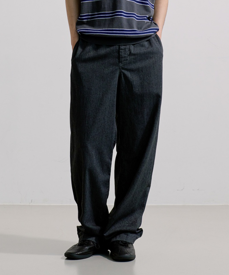CHAMBRAY EASY PANTS [INDIGO]