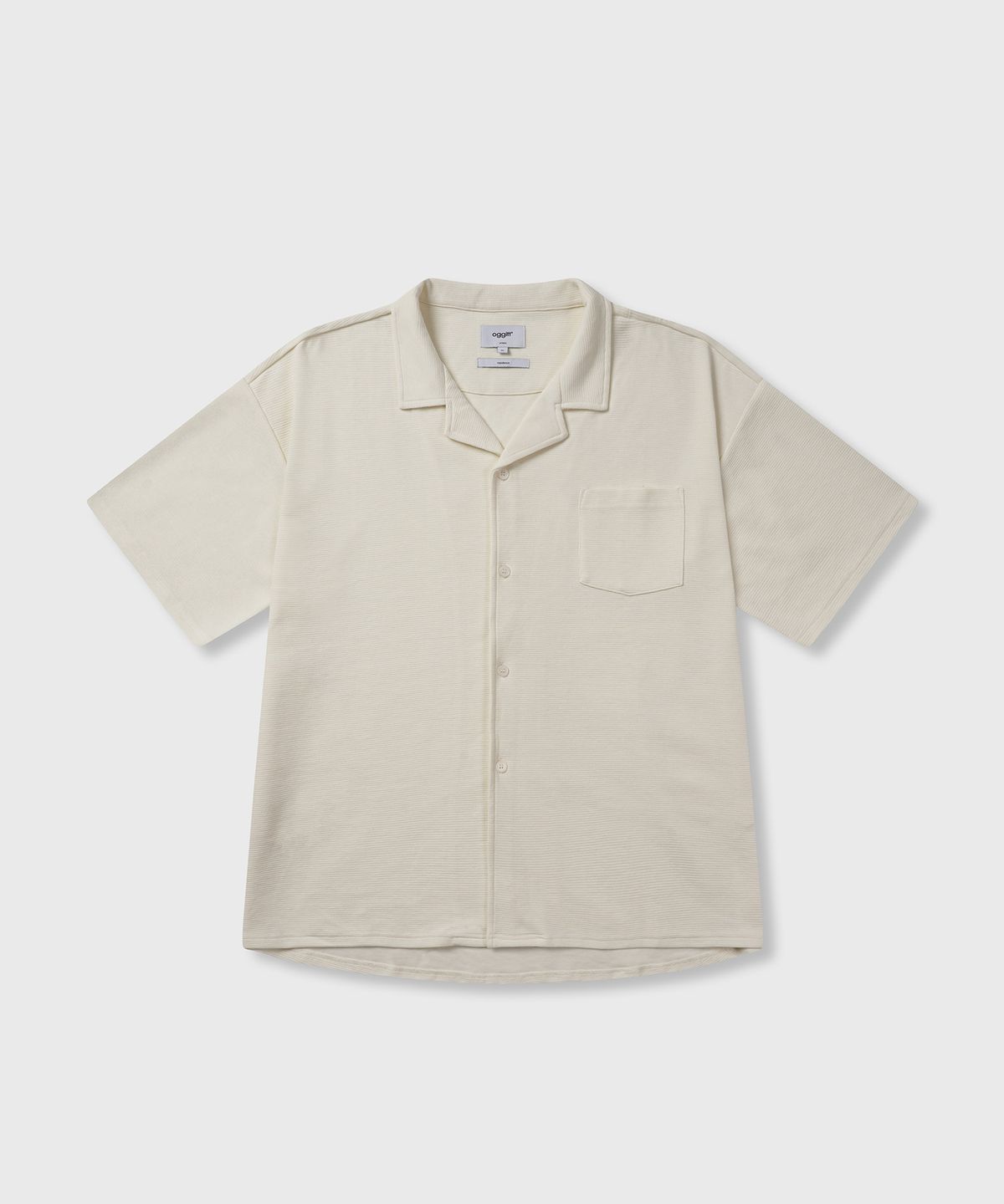 오끼뜨(OGGITT) 레지던스 와플 파자마 셔츠 바닐라