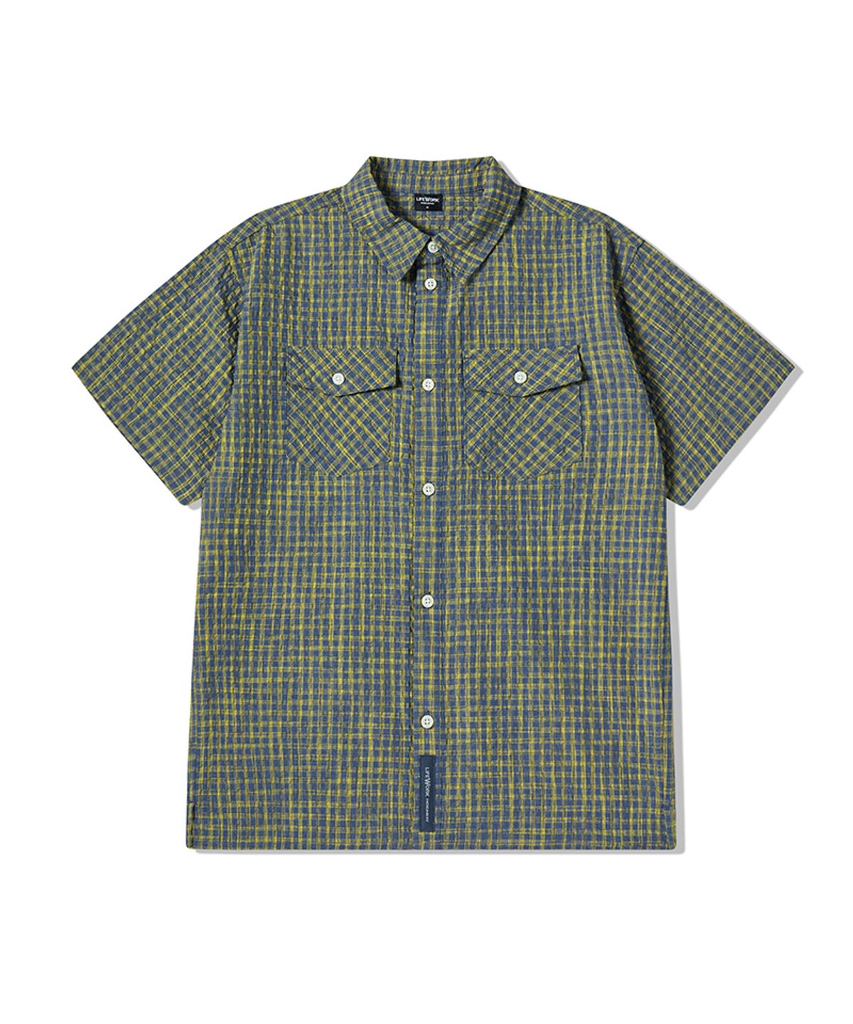 라이프워크 키즈(LIFEWORK KIDS) 키즈) 체크 링클 셔츠