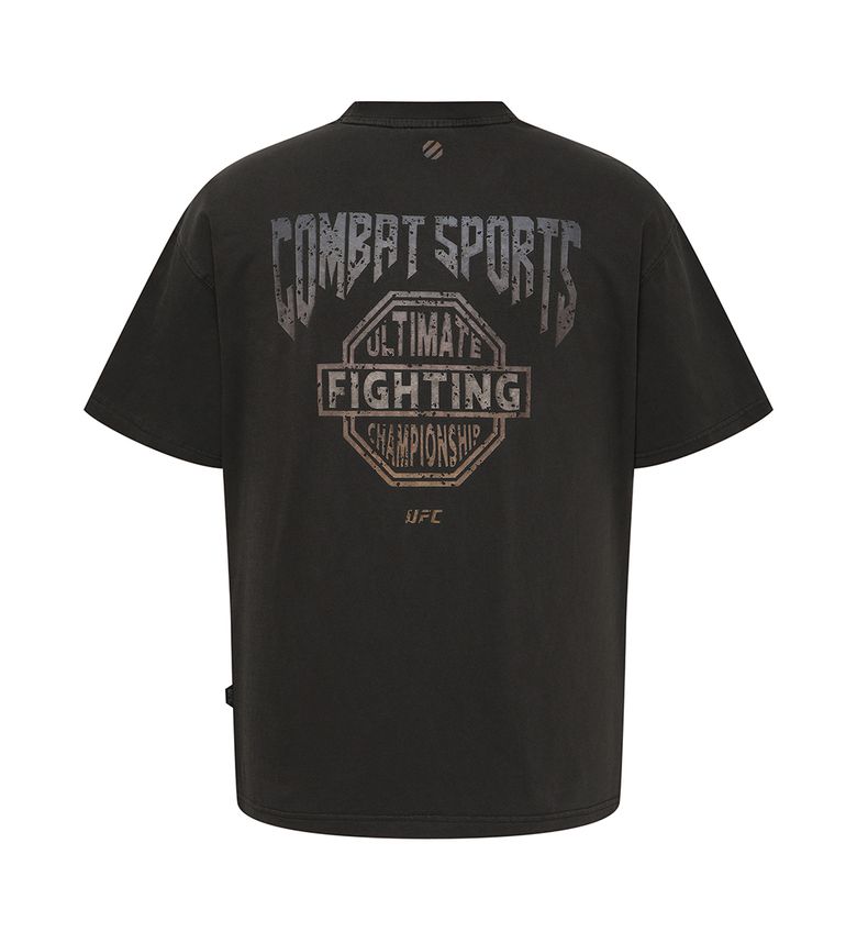 UFC 컴뱃 릴렉스핏 다잉 반팔 티셔츠 차콜 U2SSX2321CH