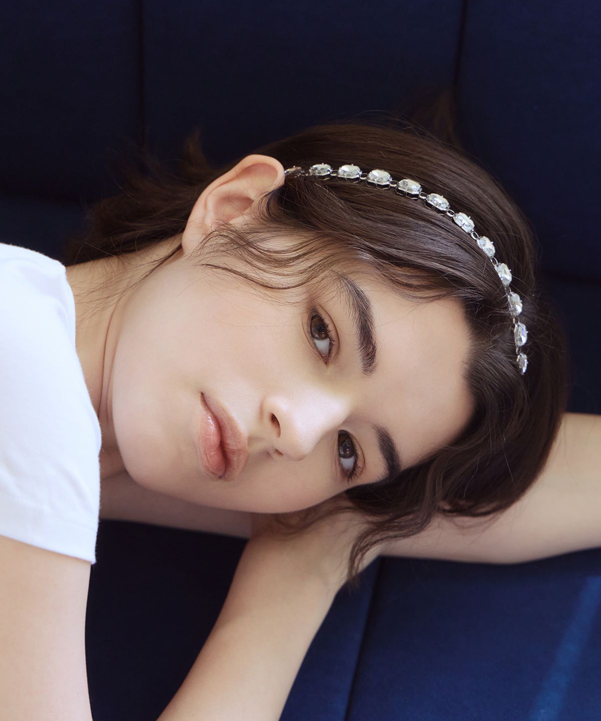 아이스가든에이오공팔(ICE GARDEN A.508) Crystal Embellished Hair Band