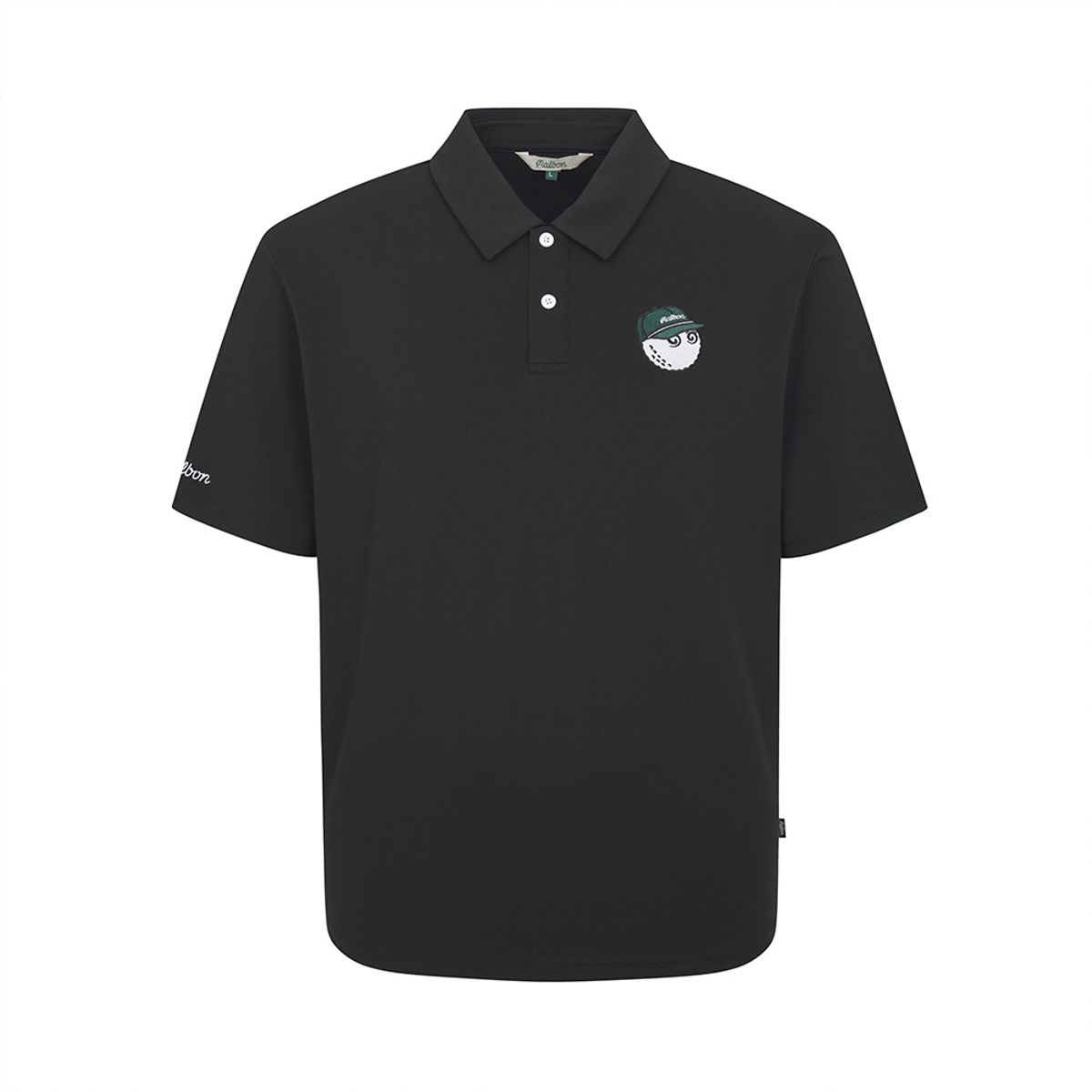 말본 골프(MALBON GOLF) 페어웨이 볼드윈 폴로 티셔츠 BLACK (MAN)