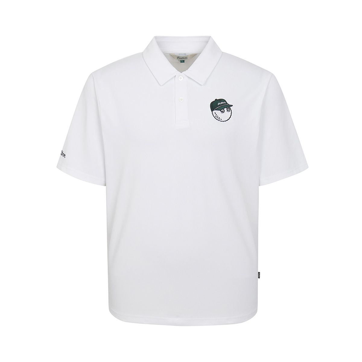 말본 골프(MALBON GOLF) 페어웨이 볼드윈 폴로 티셔츠 WHITE (MAN)