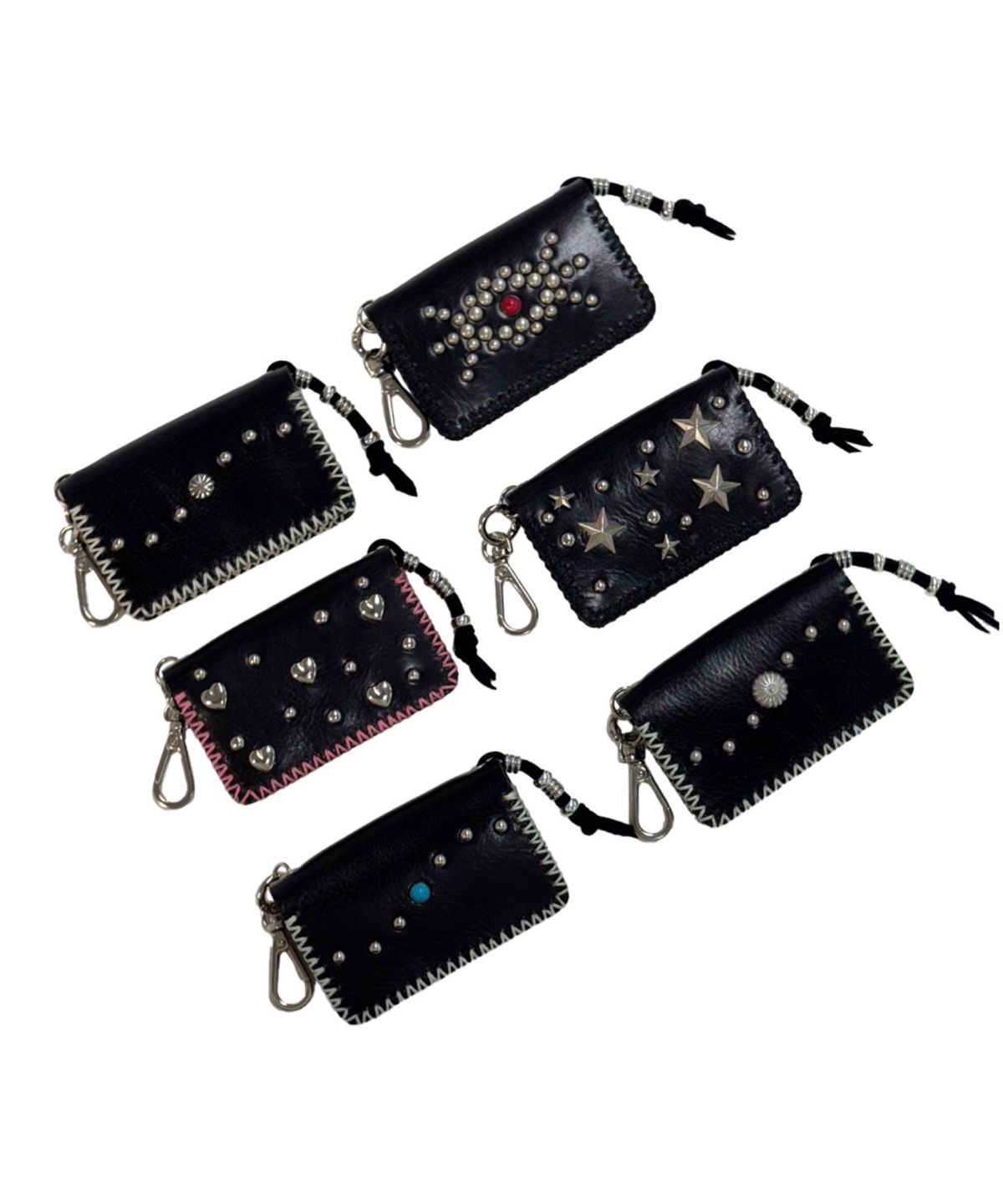 페이즈(FAZE) X CARD WALLET - BLACK 6STUDS TYPE